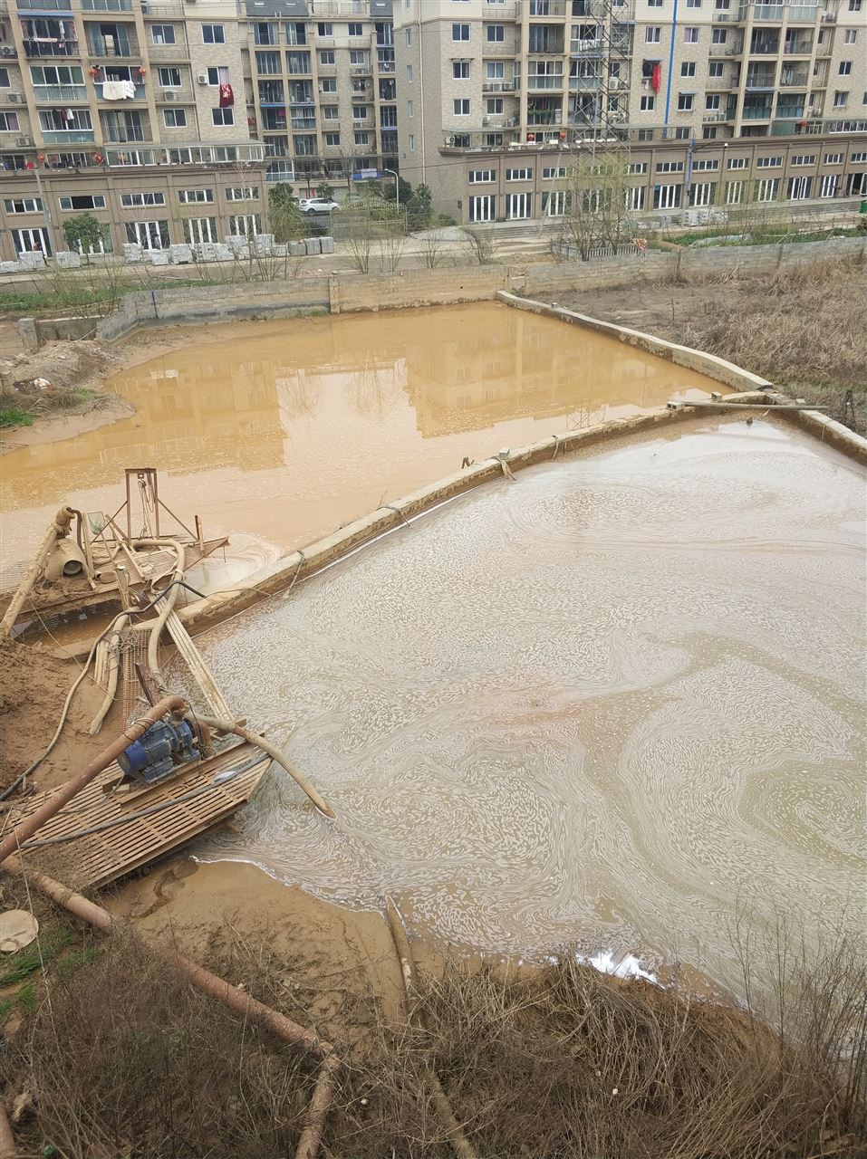 大丰沉淀池淤泥清理-厂区废水池淤泥清淤
